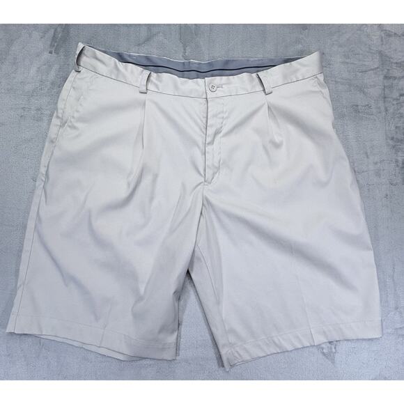 Nike Golf Tour Dry Fit-Men’s size 36-cream color-Pleated Front-Good Condition - Picture 1 of 10